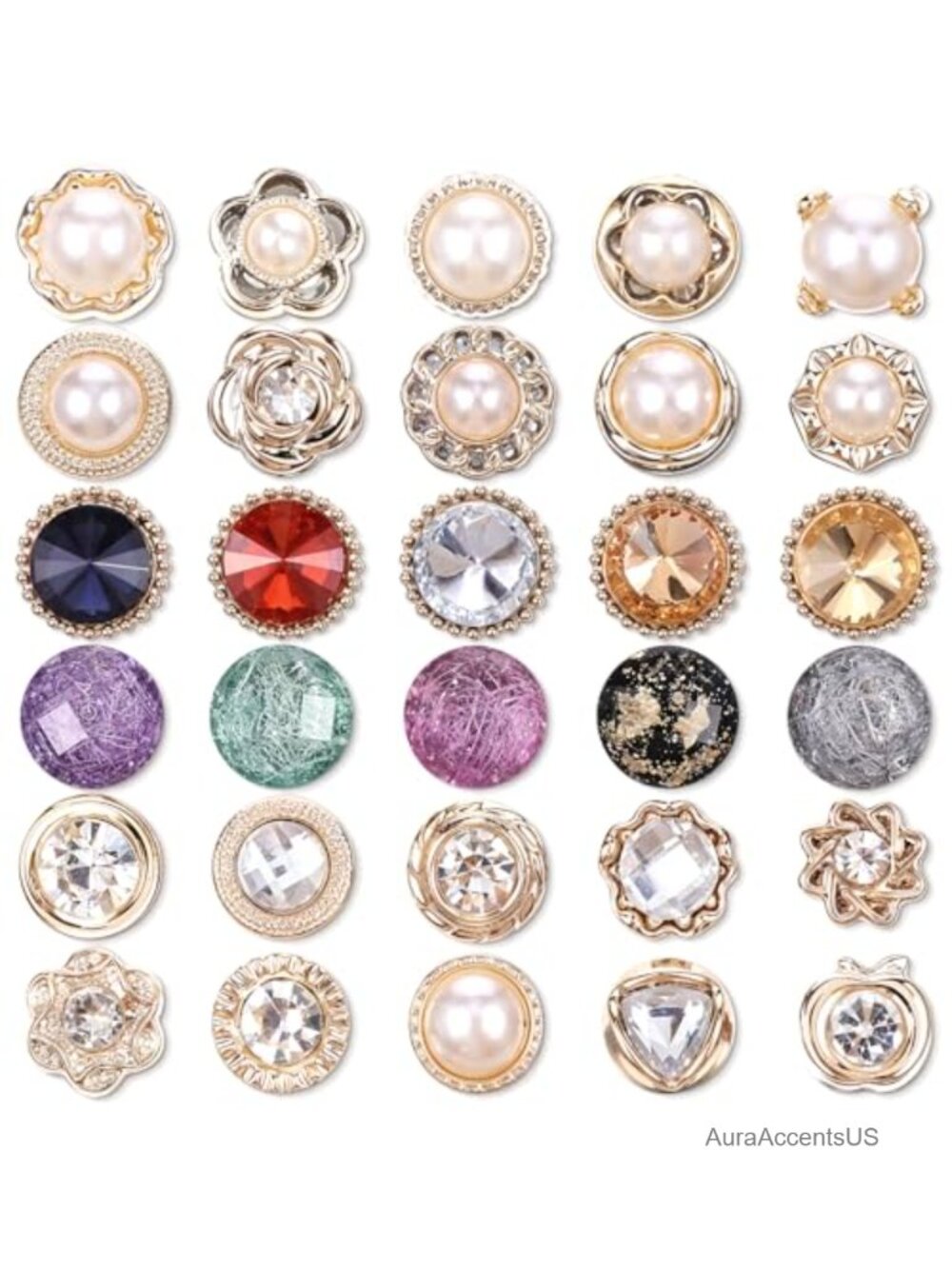 30 Pcs Invisible Pearl Brooch Buttons Reusable Safety Pins Dress Supplies